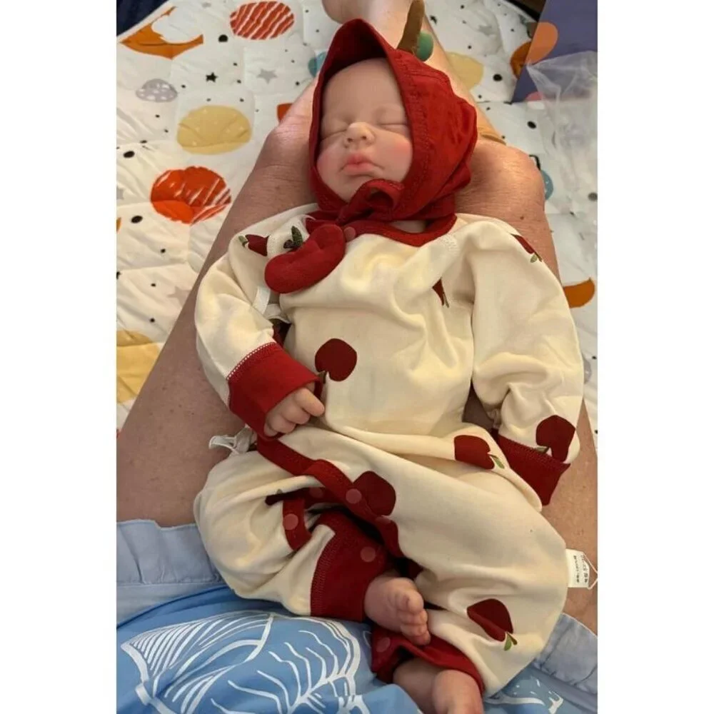 🆕18.9in Full Silicone Reborn Baby Girl Dolls Lifelike Weighted Doll Gift Toy